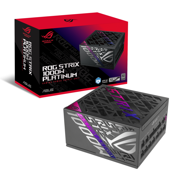 Asus ROG STRIX 1000W Platinum ATX Power Supply - Black
