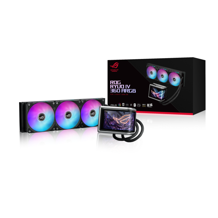 Asus ROG RYUO IV 360 ARGB AIO Liquid Cooler - Black