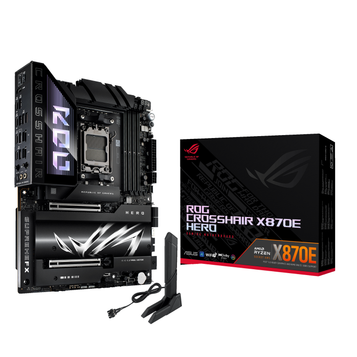 Asus ROG CROSSHAIR X870E HERO AM5 ATX PCIe 5.0 Motherboard