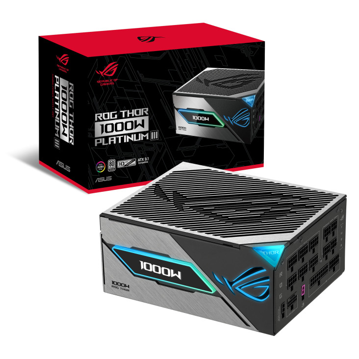 Asus ROG Thor 1000W Platinum III ATX Power Supply - Black