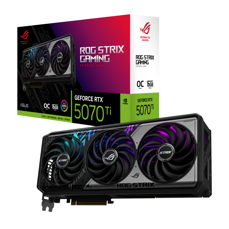 Asus ROG Strix GeForce RTX 5070 Ti 16GB OC Edition Graphics Card