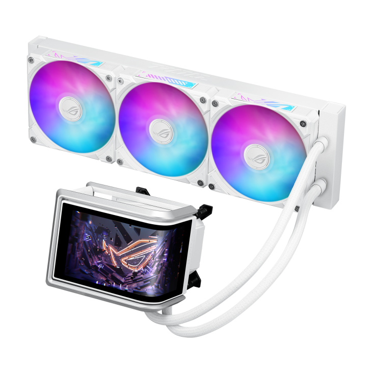 Asus ROG RYUO IV 360 ARGB AIO Liquid Cooler - White