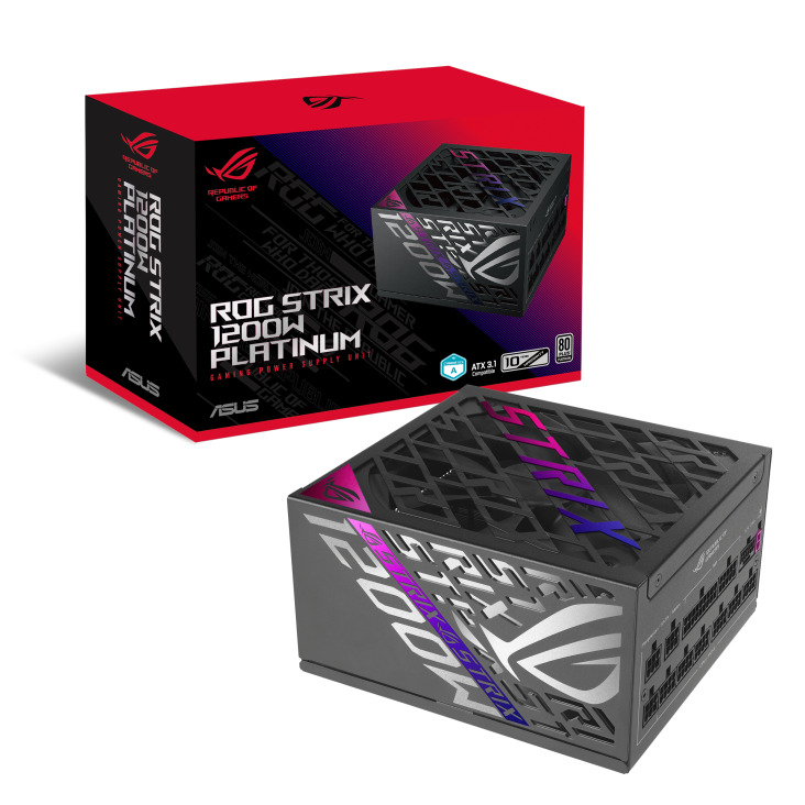 Asus ROG STRIX 1200W Platinum ATX Power Supply - Black