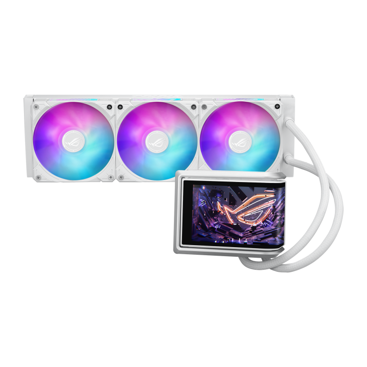 Asus ROG RYUO IV 360 ARGB AIO Liquid Cooler - White
