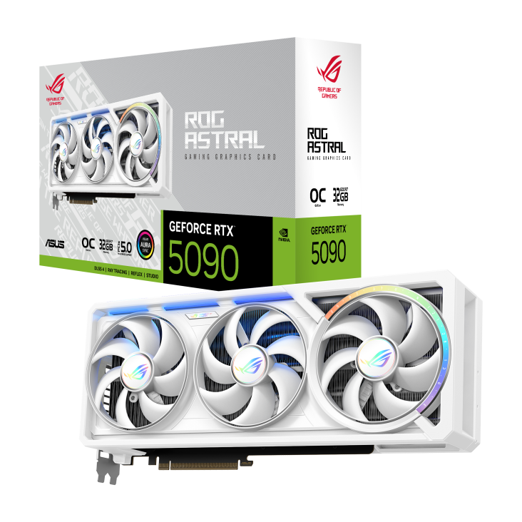 Asus ROG Astral GeForce RTX 5090 32GB OC Edition White Graphics Card