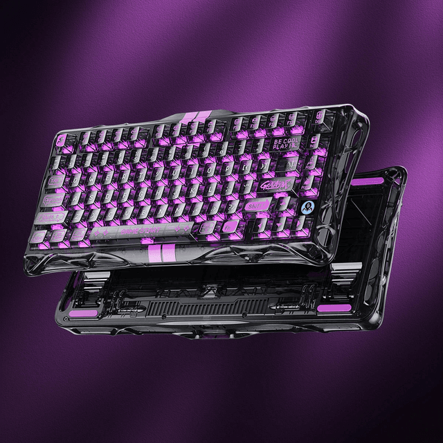 GravaStar Mercury V75 Lite 75% Hall Effect Magnetic Switch Gaming Keyboard - Transparent Black