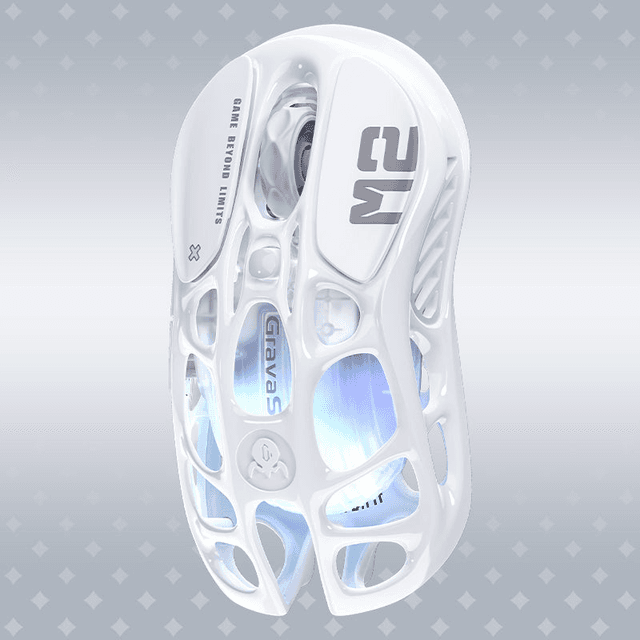 GravaStar Mercury M2 Wireless Gaming Mouse - Opaline White