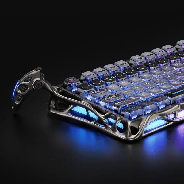 GravaStar Mercury K1 Pro 75% Wireless Mechanical Gaming Keyboard - cyberpunk