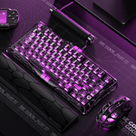 GravaStar Mercury V75 Lite 75% Hall Effect Magnetic Switch Gaming Keyboard - Transparent Black