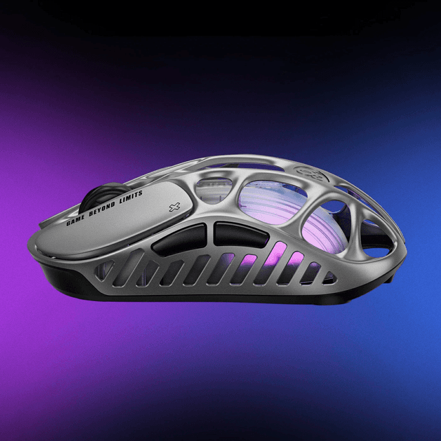 GravaStar Mercury X Wireless Gaming Mouse - Interstellar Silver