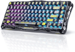 GravaStar Mercury K1 Lite 75% Wireless Mechanical Gaming Keyboard - Transparent Black