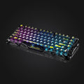 GravaStar Mercury K1 Lite 75% Wireless Mechanical Gaming Keyboard - Transparent Black