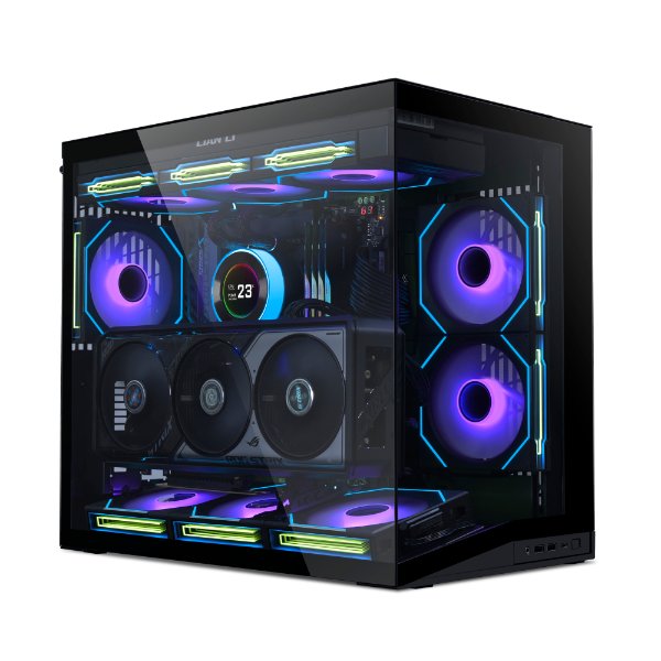 Lian Li O11 Dynamic Mini V2 Compact ATX Gaming PC Case – Black