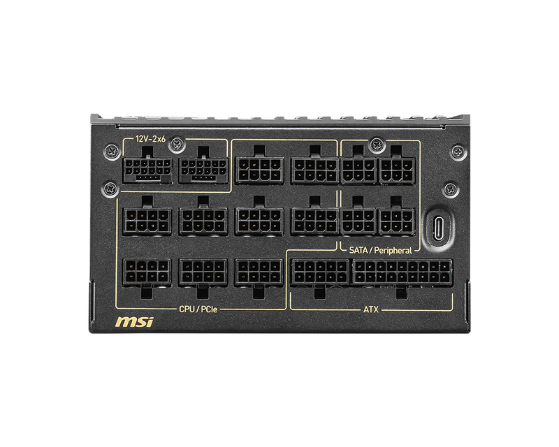 MSI MEG Ai1600T PCIe5 1600W 80PLUS Titanium ATX 3.1 Power Supply