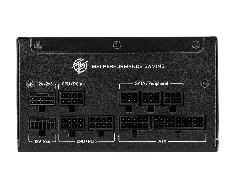 MSI MPG A1000GS PCIE5 1000W Power, 80 PLUS Gold Efficiency Fully Modular Power Supply