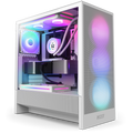 NZXT H5 Flow RGB Compact Mid-Tower ATX Case White