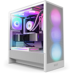 NZXT H5 Flow RGB Compact Mid-Tower ATX Case White