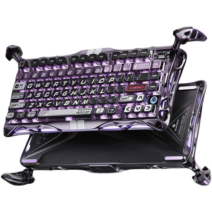 GravaStar Mercury V75 Pro 75% Hall Effect Magnetic Switch Gaming Keyboard - Iron Purple